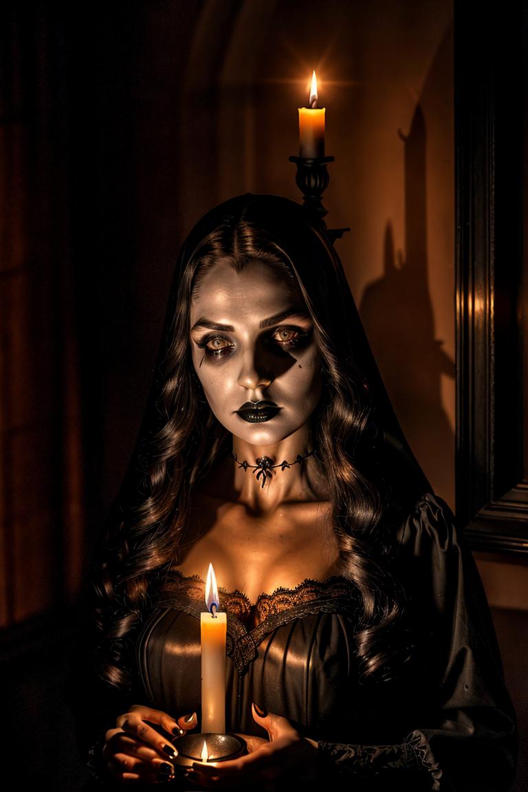 dark tones emotional portrait