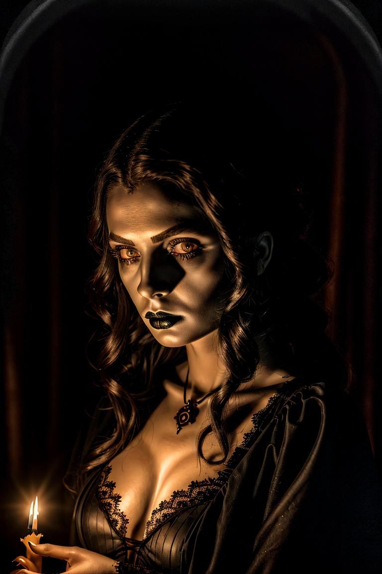 high contrast dramatic face