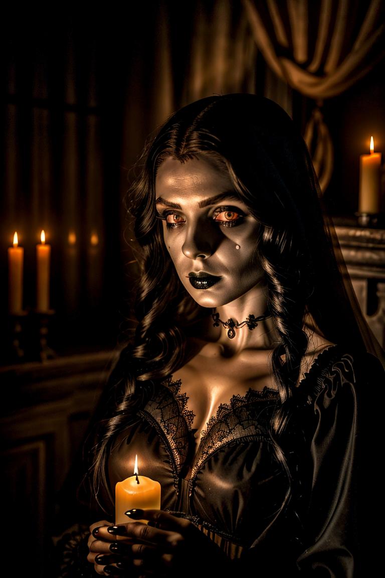 dark tones emotional portrait