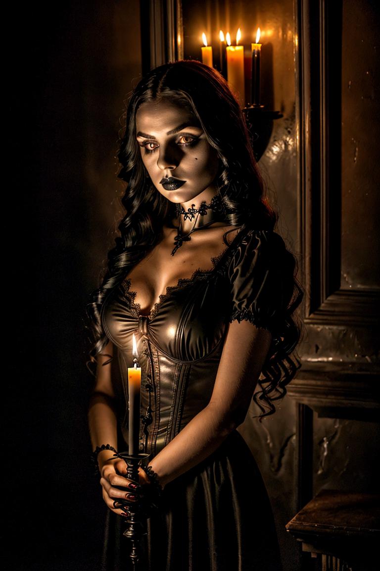 black dress emotional imagery