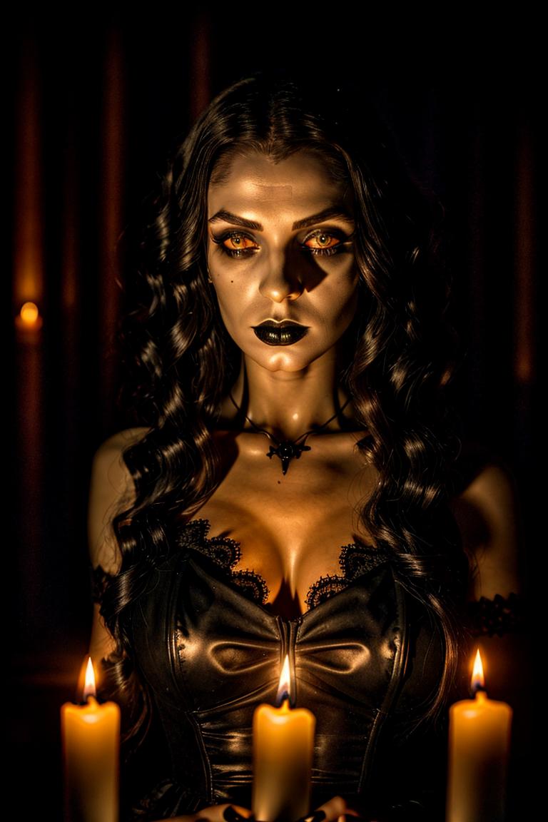 intense stare under light