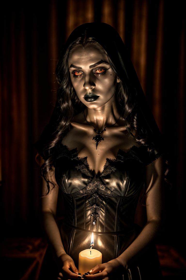 high contrast dramatic face