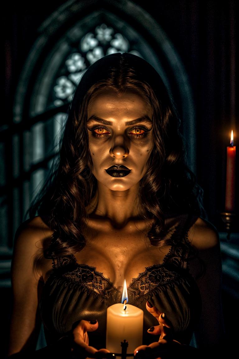 dark tones emotional portrait