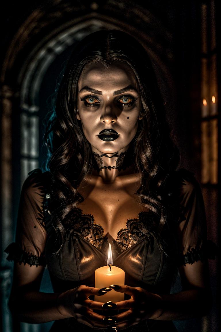 high contrast dramatic face