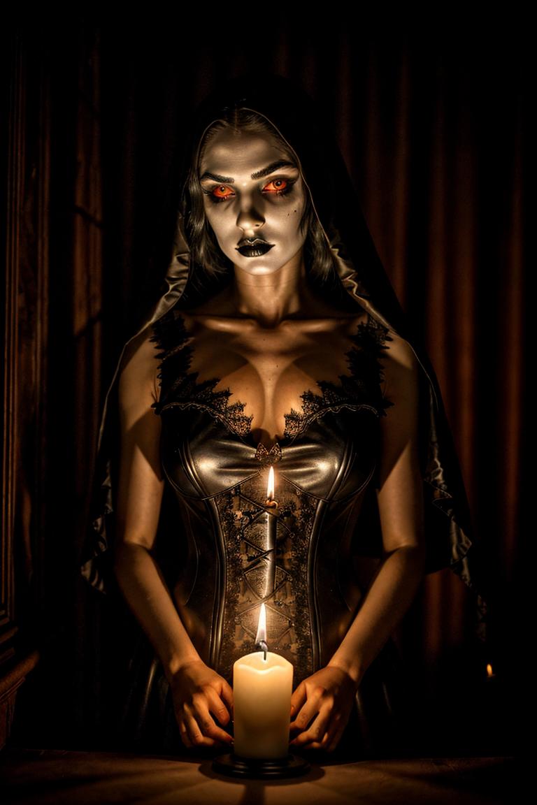 woman in shadows artistic shot