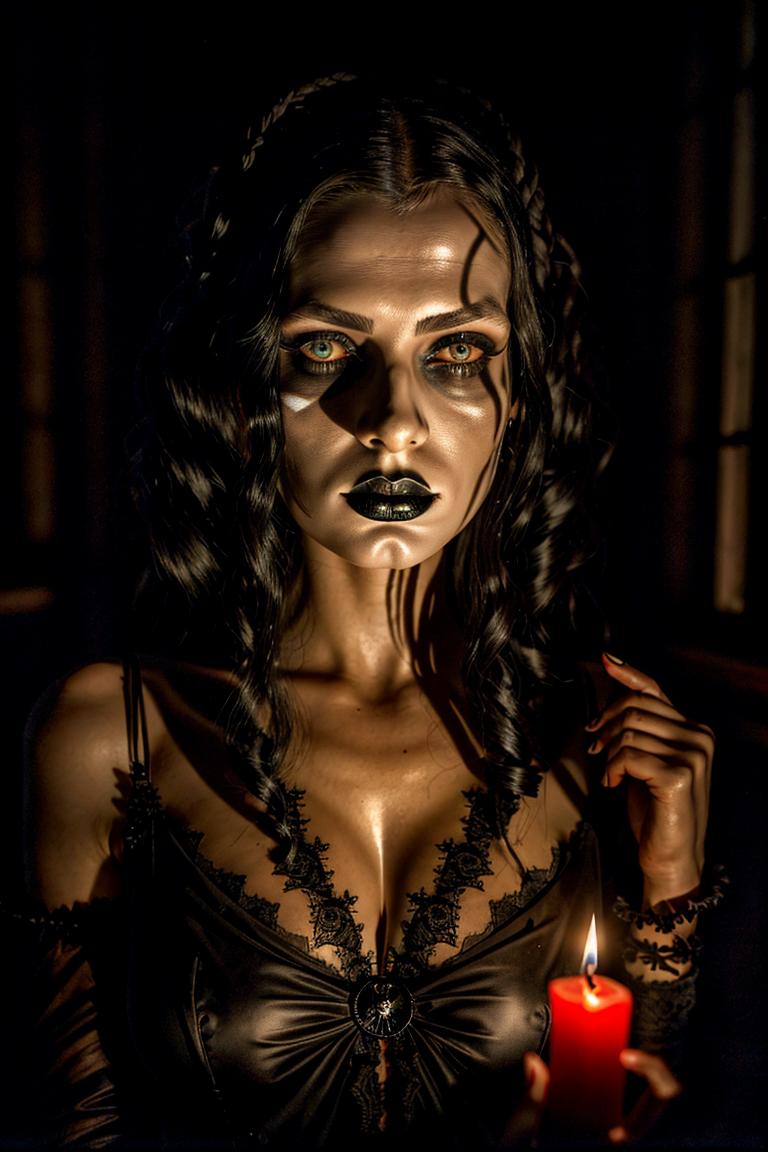 mystery woman in silhouette