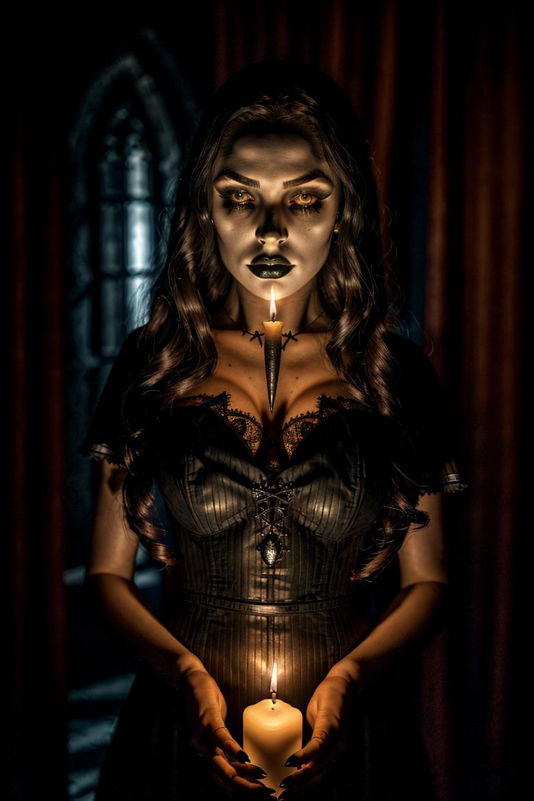 high contrast dramatic face