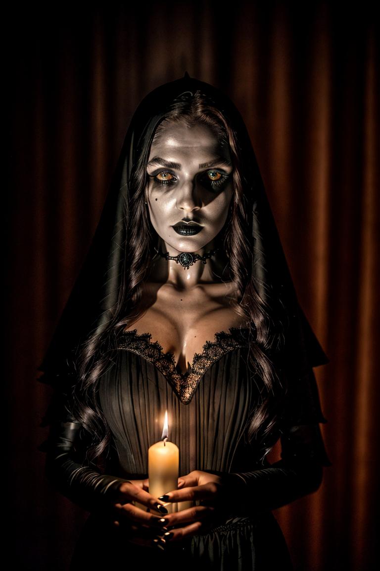 dark tones emotional portrait