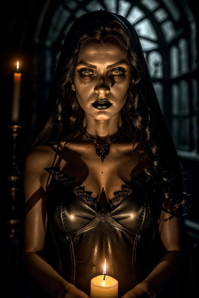 mystery woman in silhouette