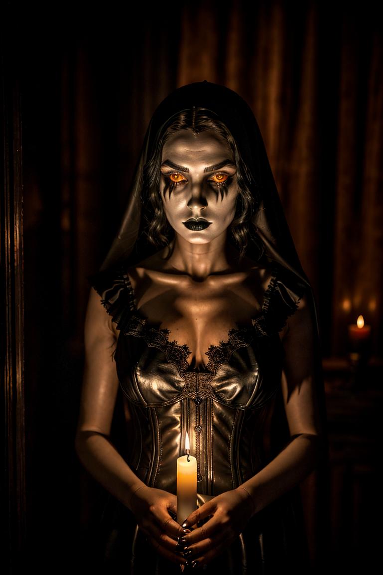 woman in shadows artistic shot