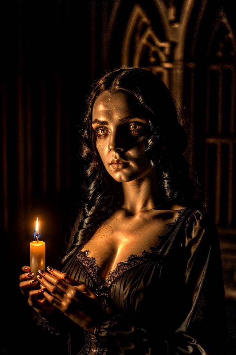 mystery woman in silhouette