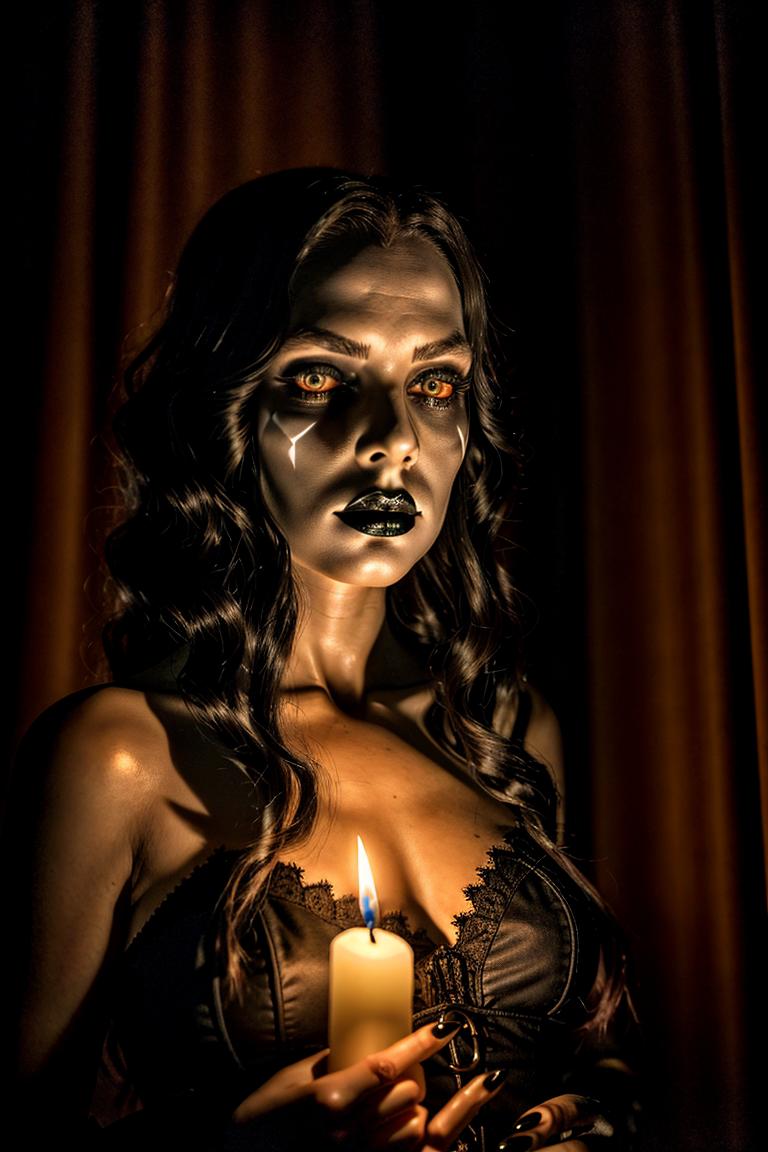 mystery woman in silhouette