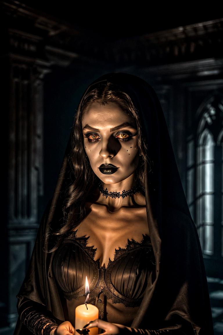 dark tones emotional portrait