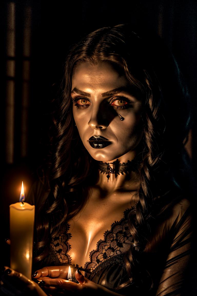 dark tones emotional portrait