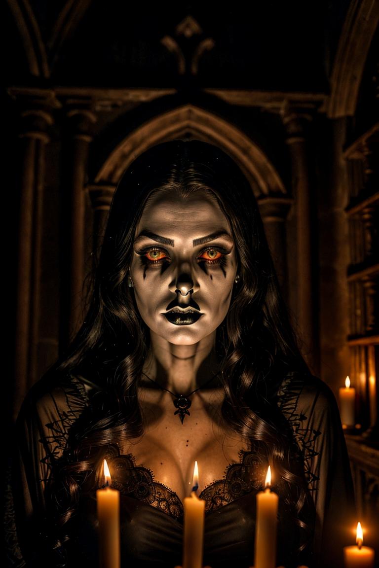 moody dark fashion portrait