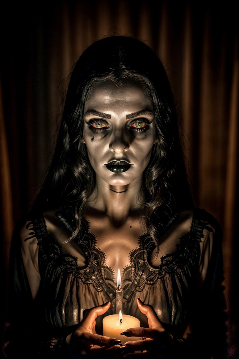 high contrast dramatic face