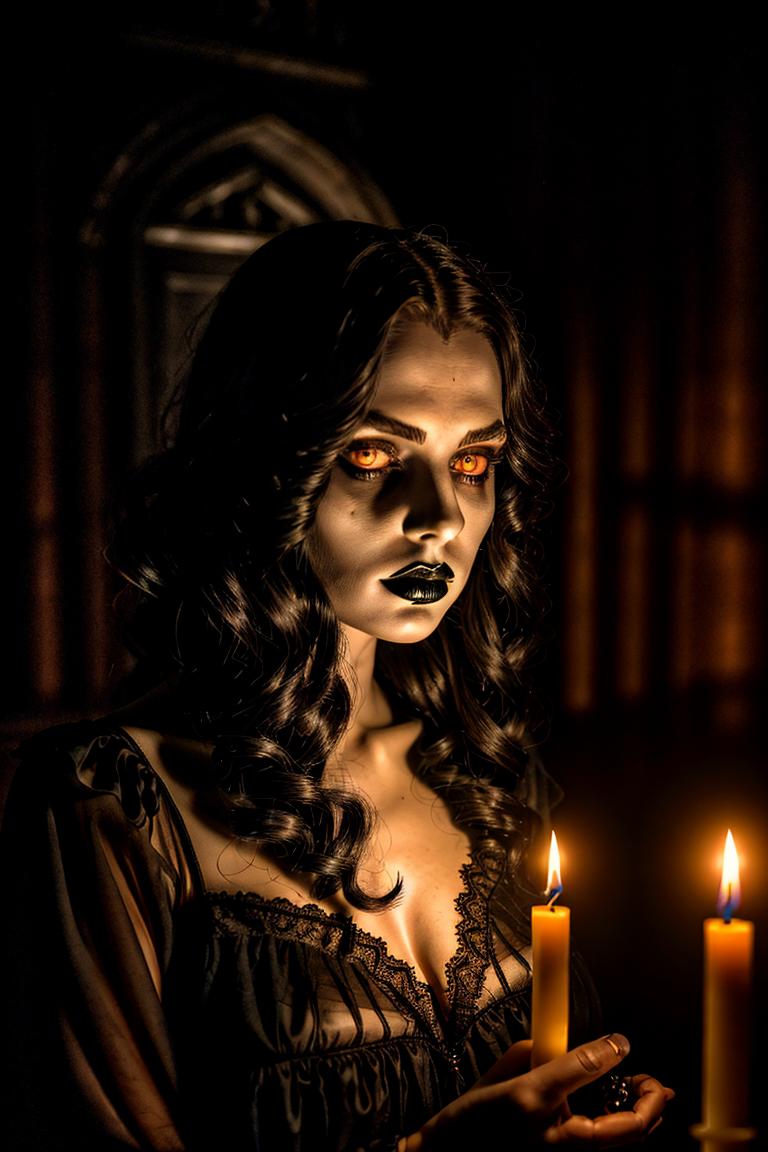 high contrast dramatic face