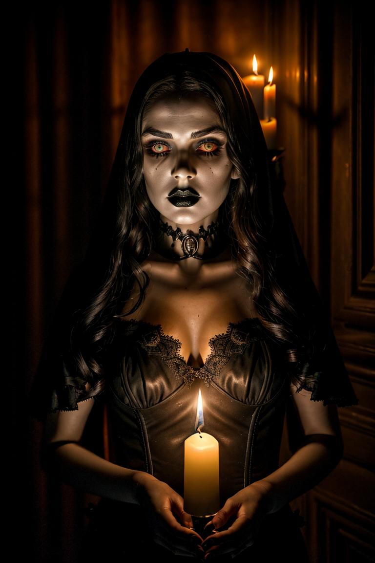 dark tones emotional portrait