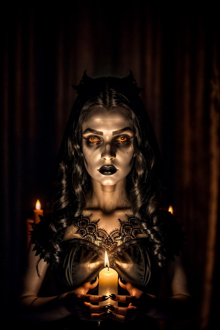 mystery woman in silhouette