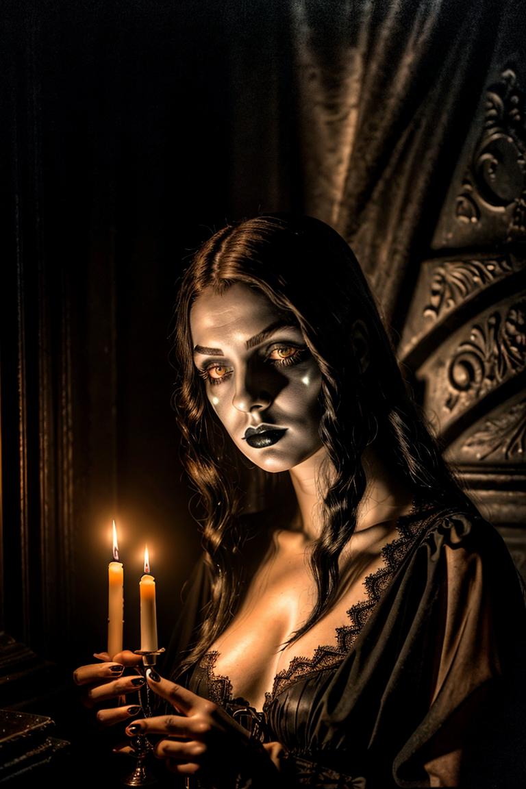 woman in shadows artistic shot