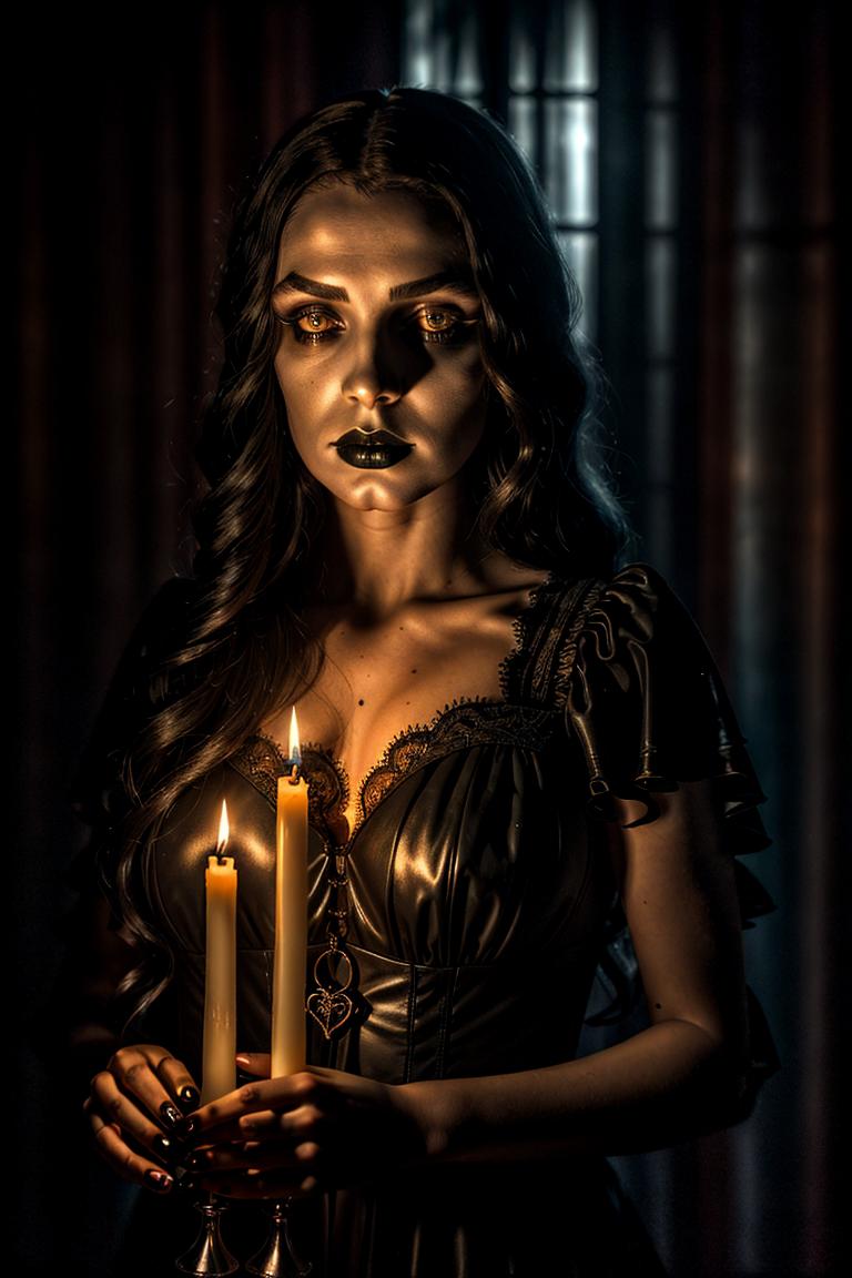 dark tones emotional portrait