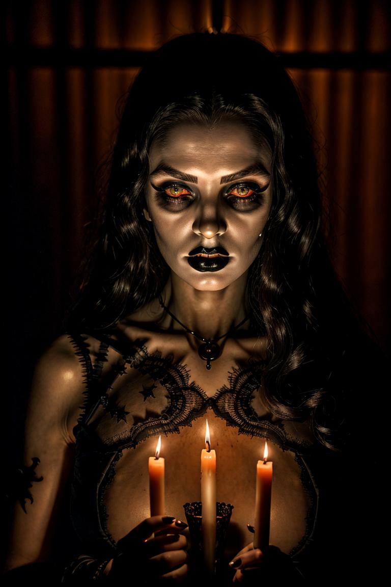 dark tones emotional portrait