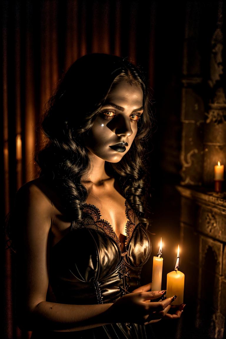 high contrast dramatic face