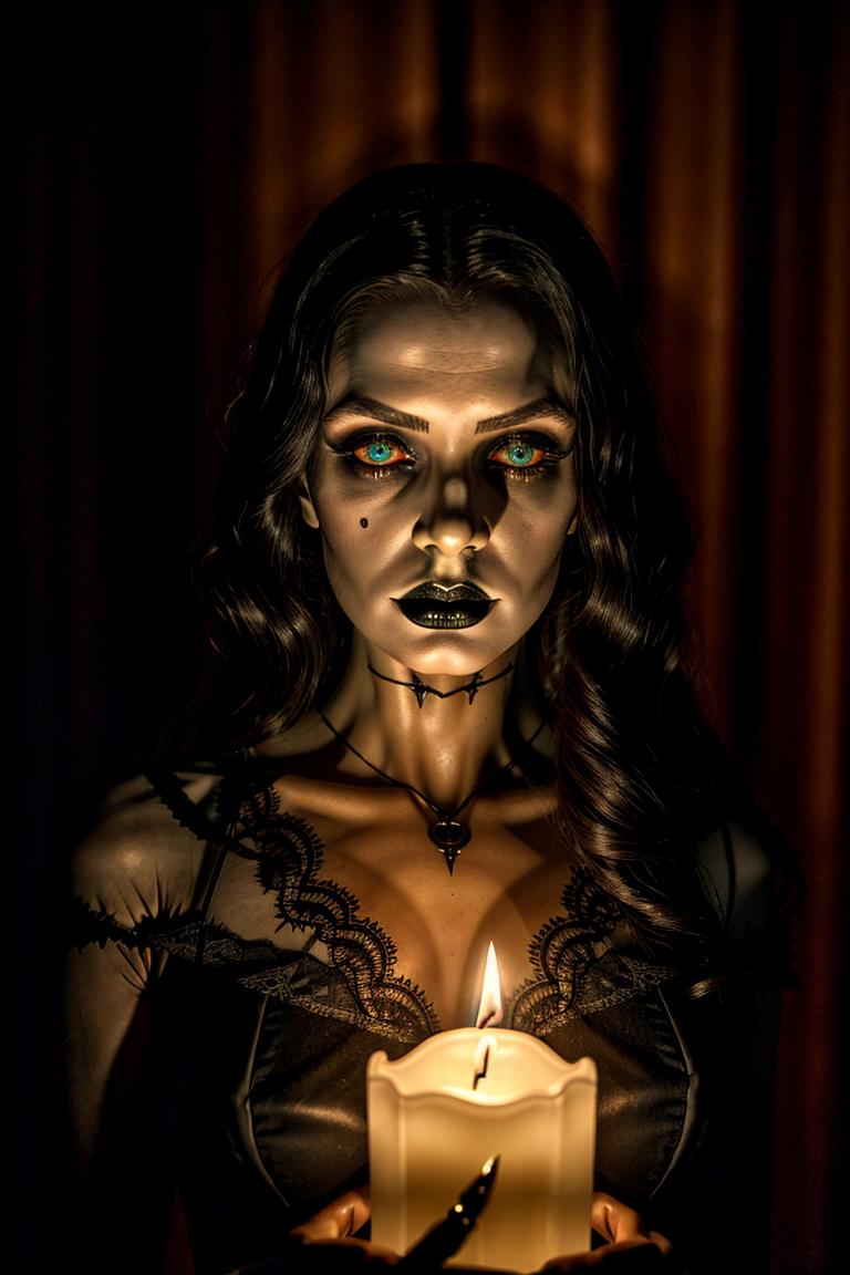 high contrast dramatic face