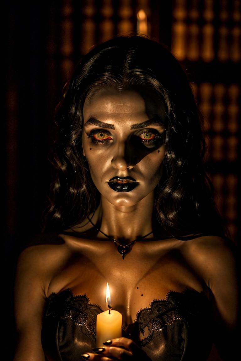 dark tones emotional portrait