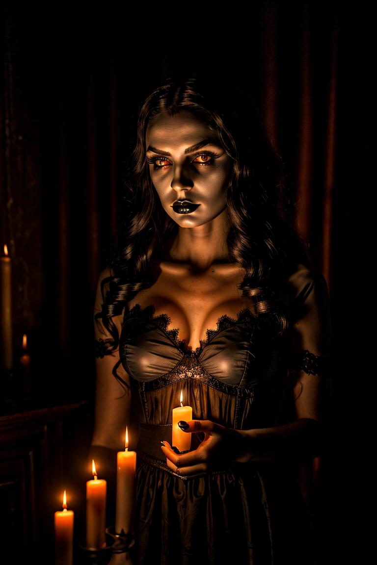 mystery woman in silhouette