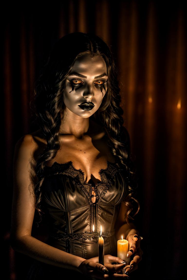 mystery woman in silhouette