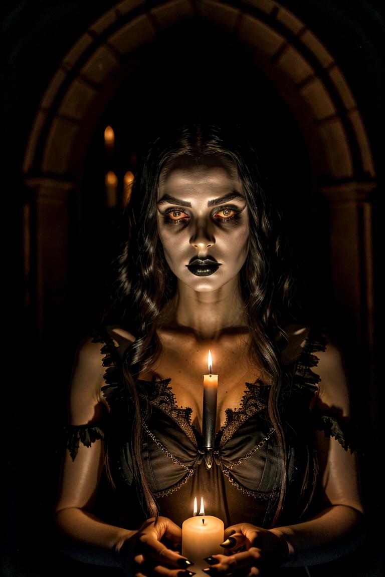 high contrast dramatic face