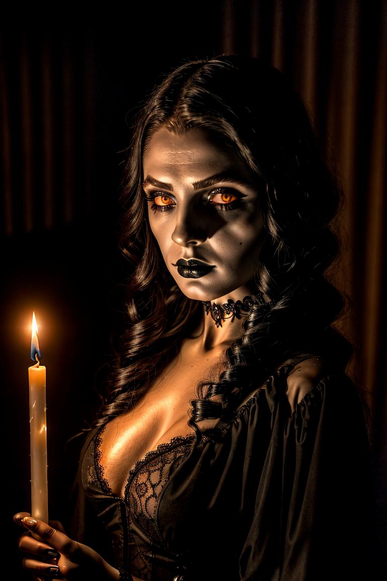 mystery woman in silhouette