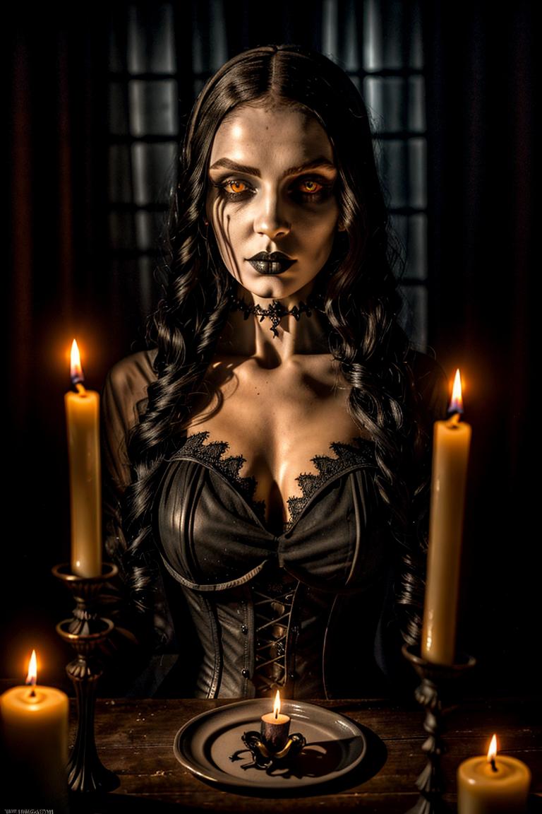 intense stare under light