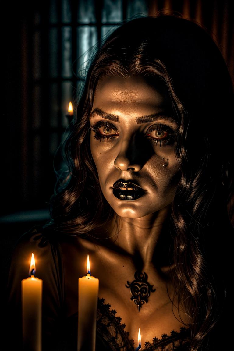 high contrast dramatic face