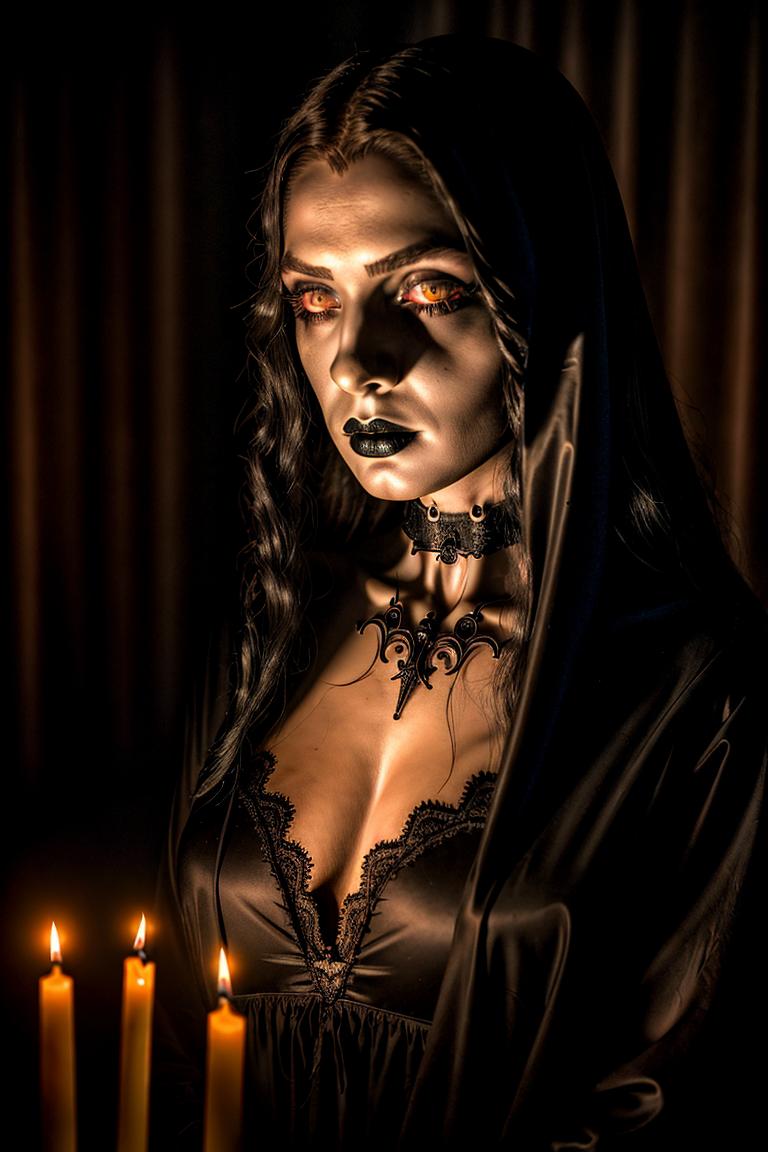 dark tones emotional portrait