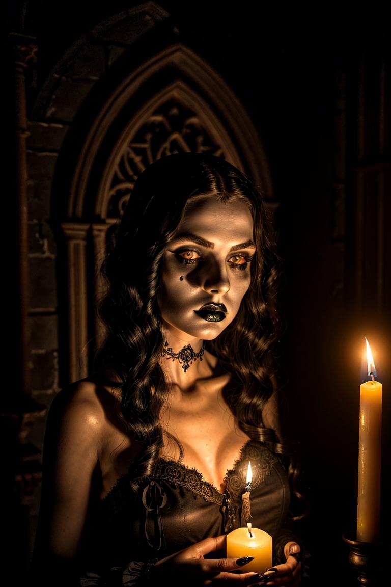 intense stare under light