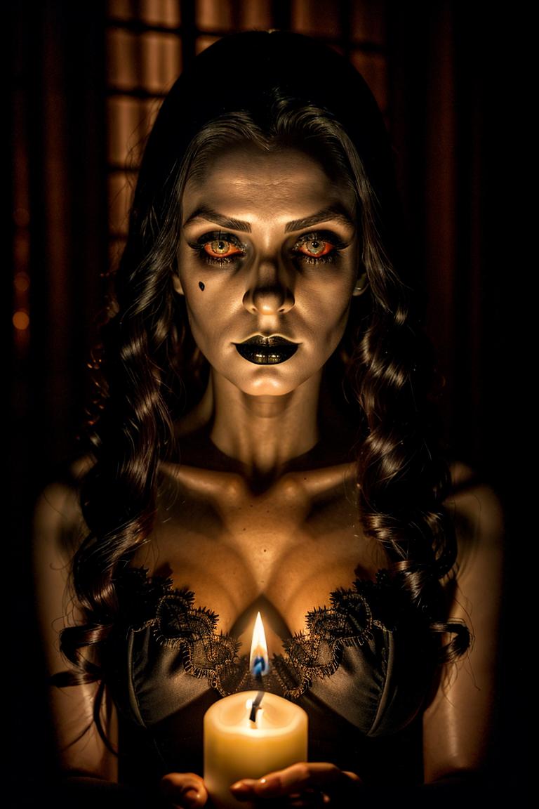 mystery woman in silhouette