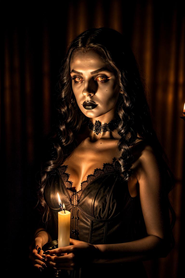 high contrast dramatic face