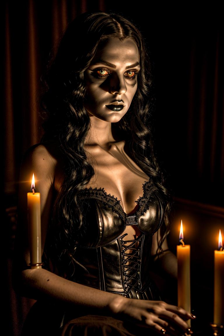 dark tones emotional portrait