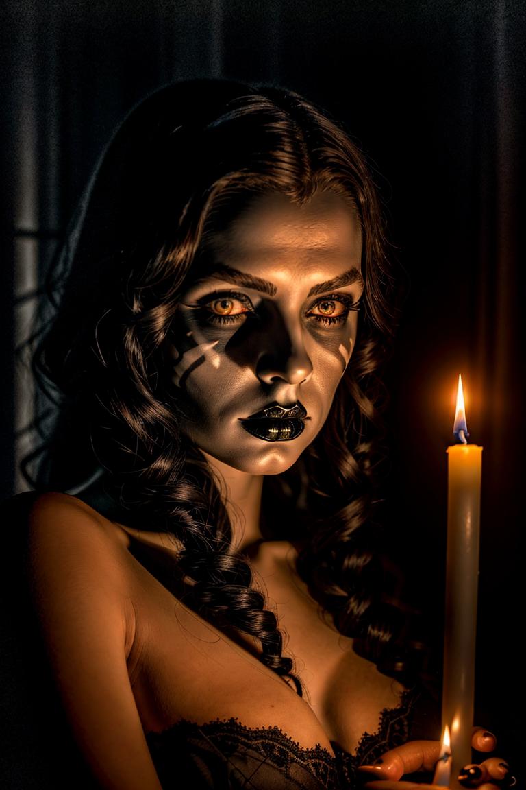 mystery woman in silhouette