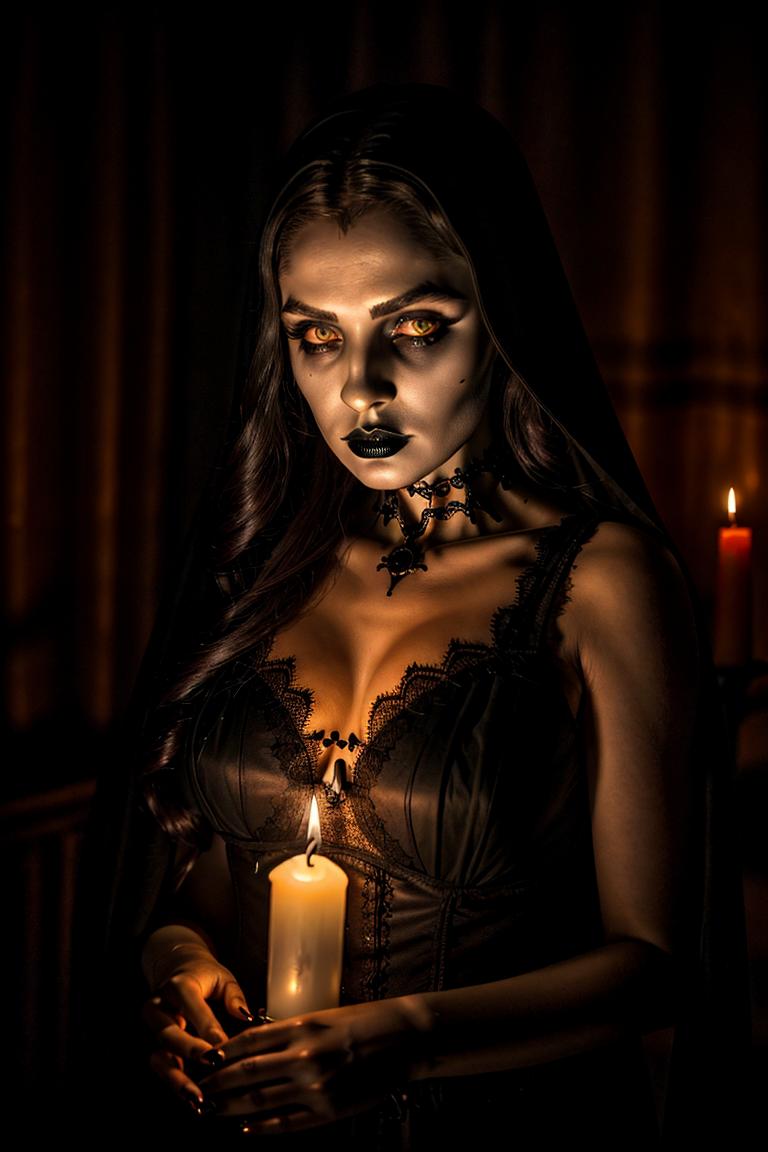 mystery woman in silhouette