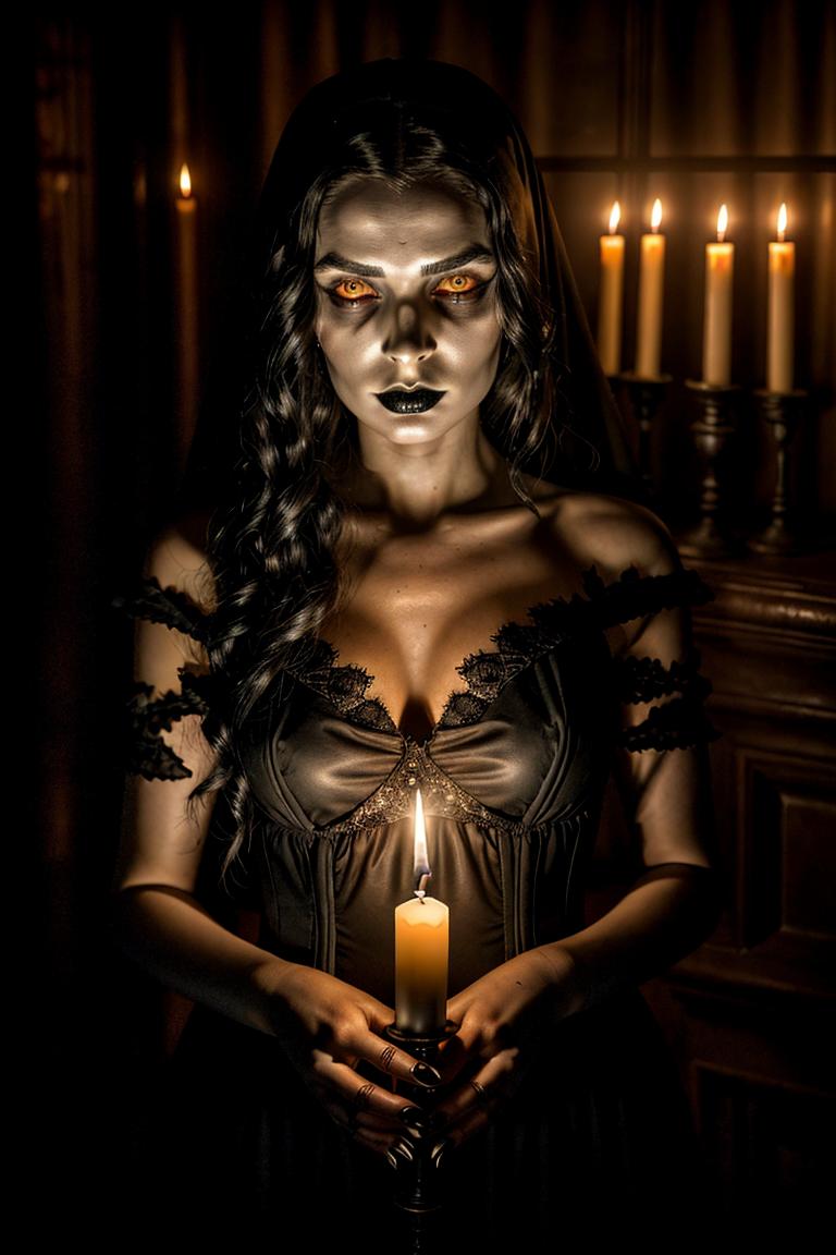 dark tones emotional portrait