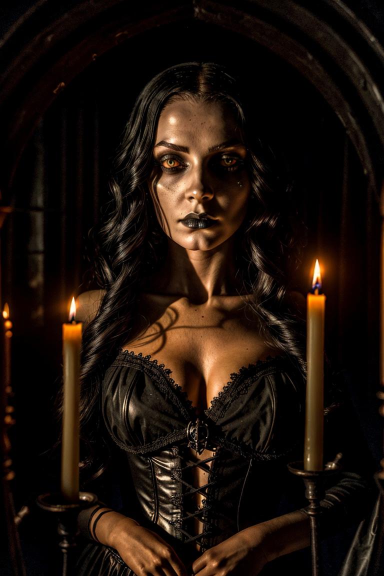 high contrast dramatic face