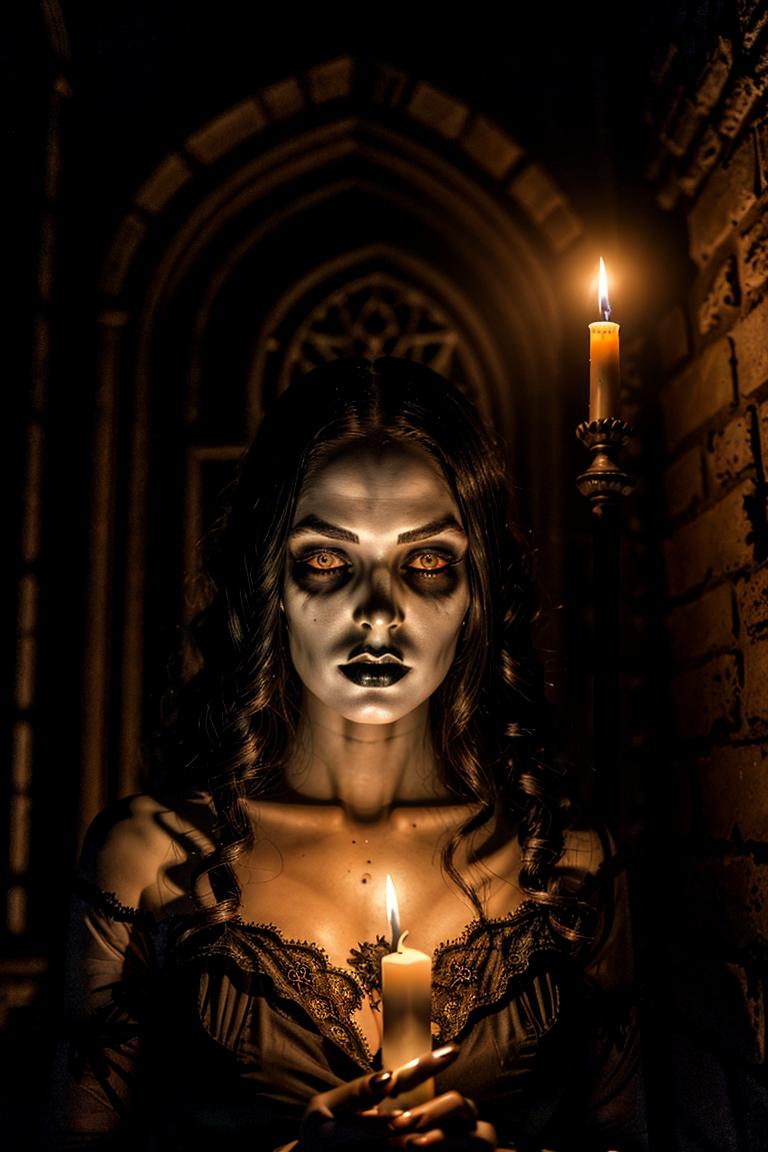 intense stare under light