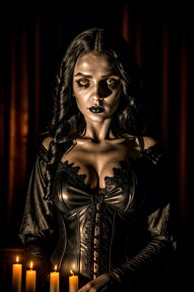 high contrast dramatic face