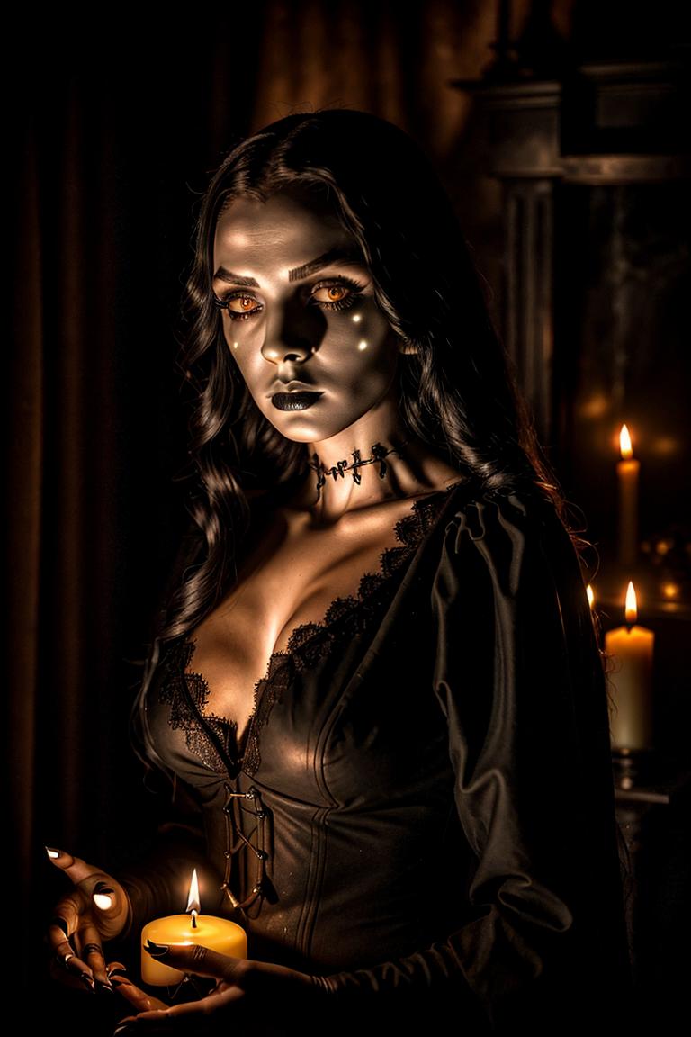 black dress emotional imagery