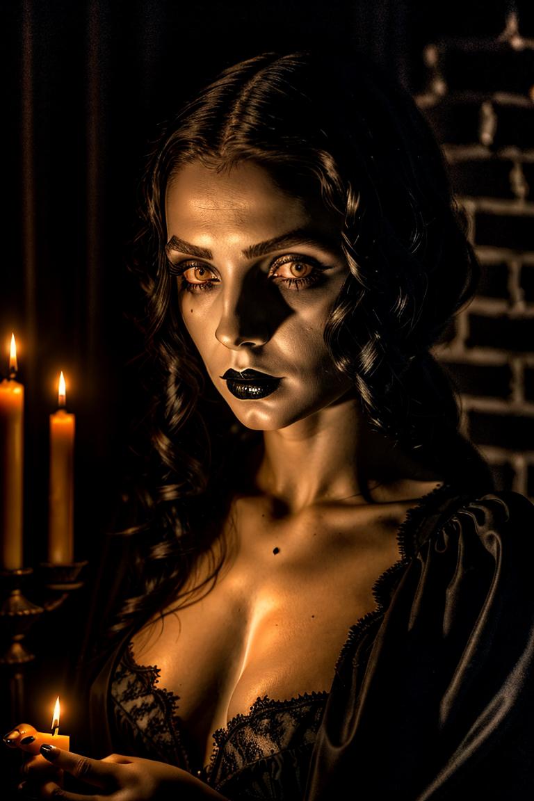 dark tones emotional portrait