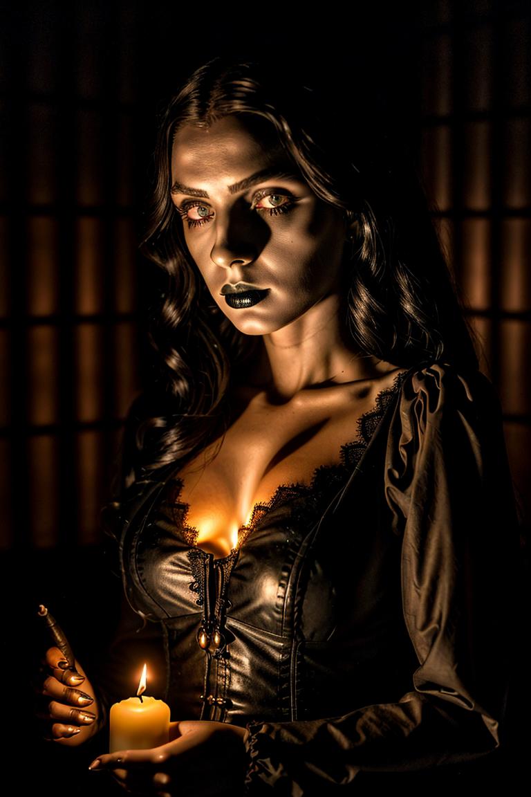 woman in shadows artistic shot