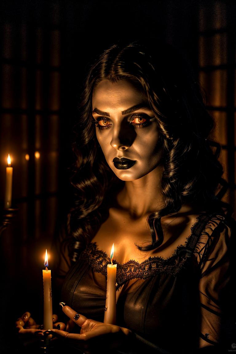 high contrast dramatic face